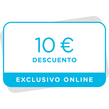 Vale de 10€ de descuento en tu próxima compra en la tienda online