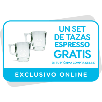 Vale para dos tazas espresso gratis en tu próxima compra online